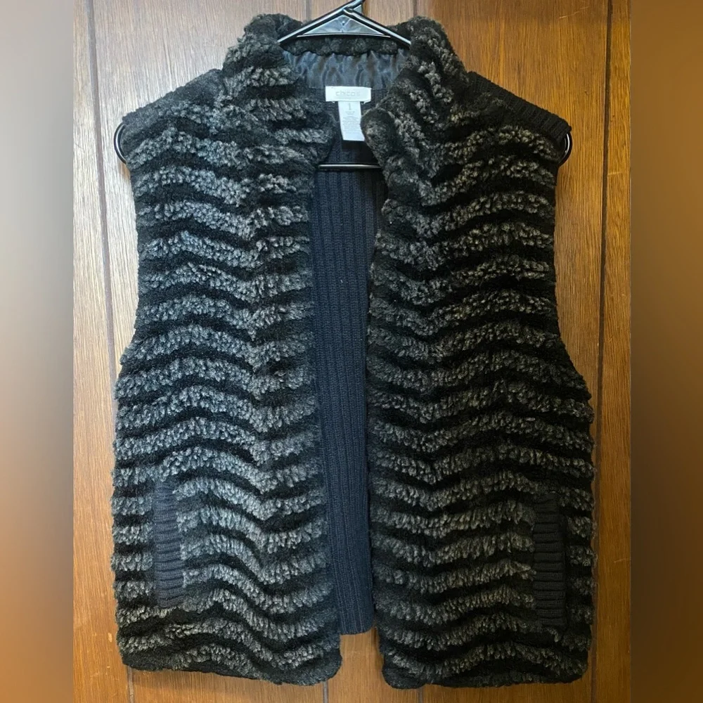 Chico’s Faux Fur Sweater Vest